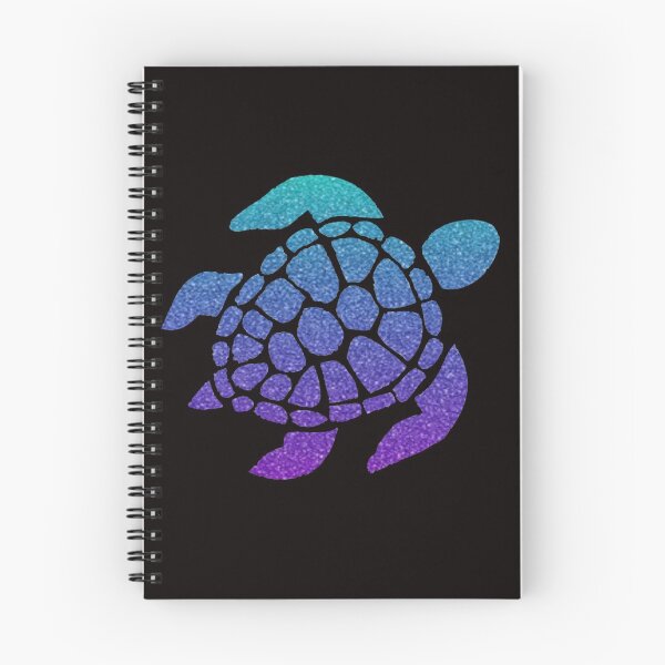 Item preview, Bright Purple Blue Teal Ombre Faux Glitter Turtle designed and sold by Felicity-K.