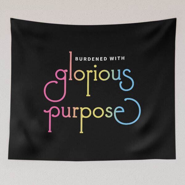 Item preview, Burdened with glorious purpose - pansexual flag (dark shirts) designed and sold by GretaMonster.