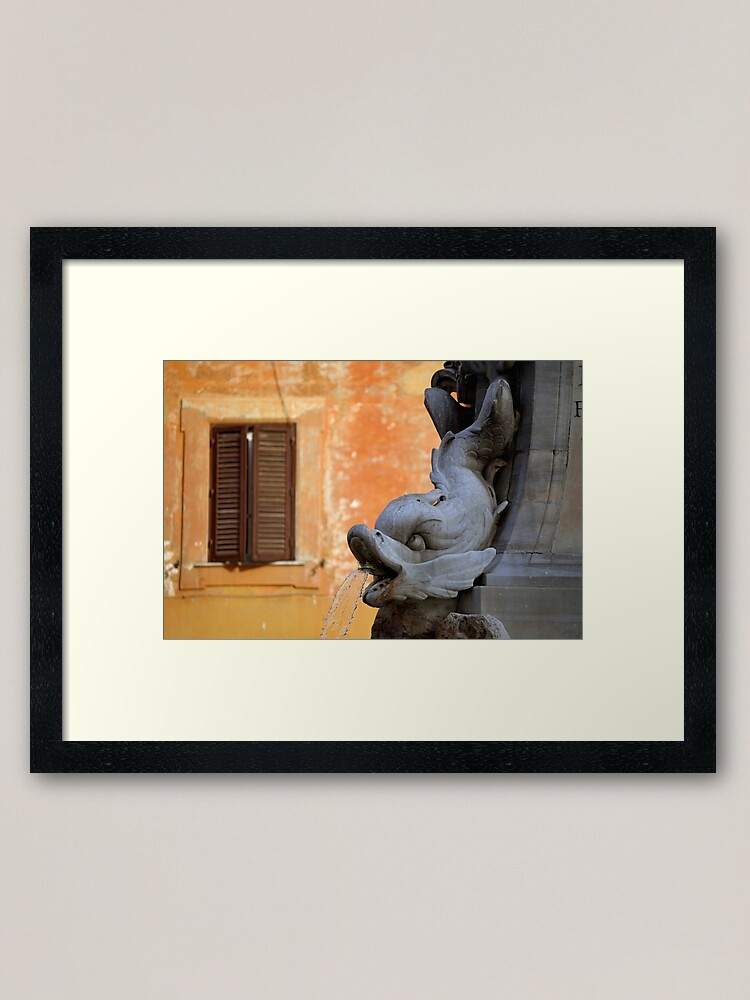 Alternate view of Fishy Roman Framed Art Print