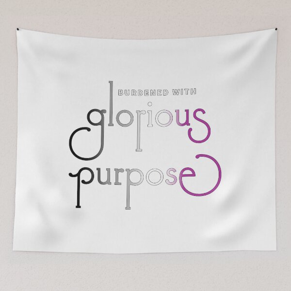 Item preview, Burdened with glorious purpose - asexual flag (light shirts) designed and sold by GretaMonster.