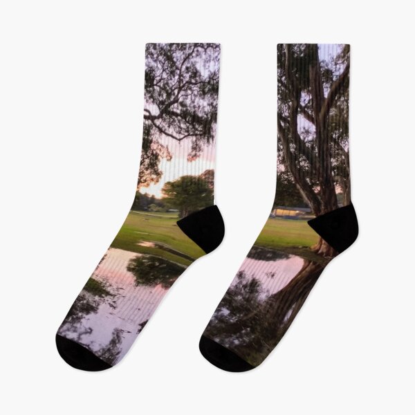Item preview, Beautiful Trees Landscape with Sunset Reflections  designed and sold by mariagram17.