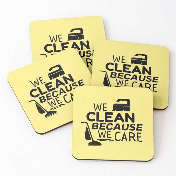Item preview, We Clean Because We Care Vacuum Scrub Brush Housekeeper Gifts designed and sold by SavvyCleaner.