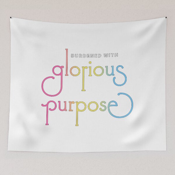 Item preview, Burdened with glorious purpose - pansexual flag (light shirts) designed and sold by GretaMonster.