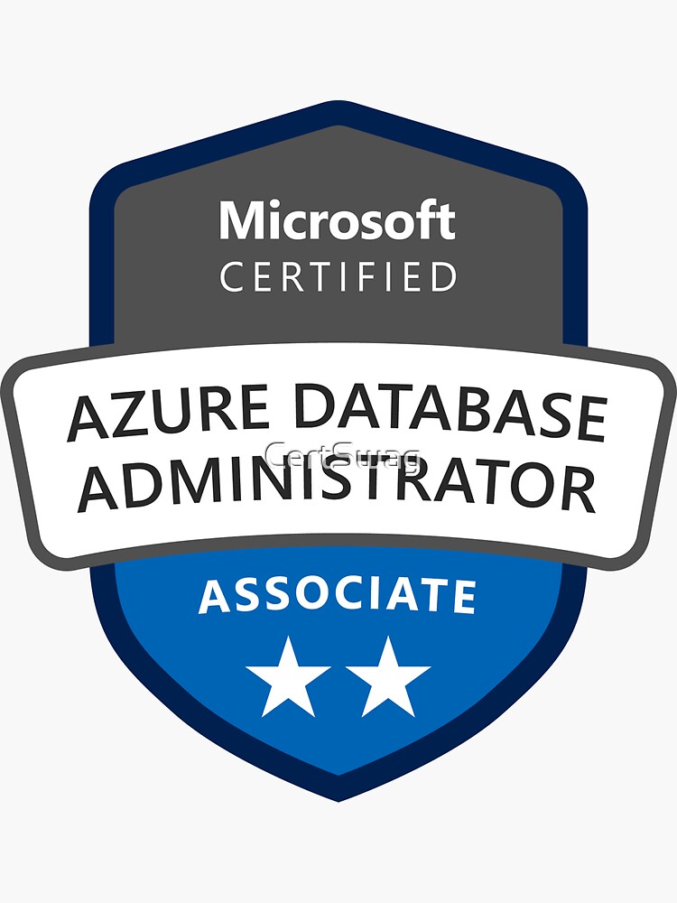  azure database administrator associate badge sticker for sale by