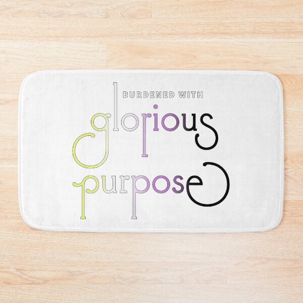 Item preview, Burdened with glorious purpose - non-binary flag (light shirts) designed and sold by GretaMonster.