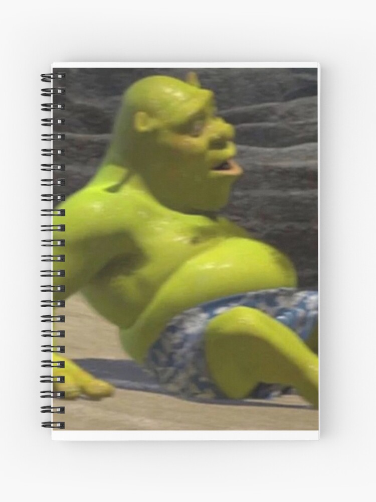 Shrek meme Spiral Notebook for Sale by yyyeseniaa