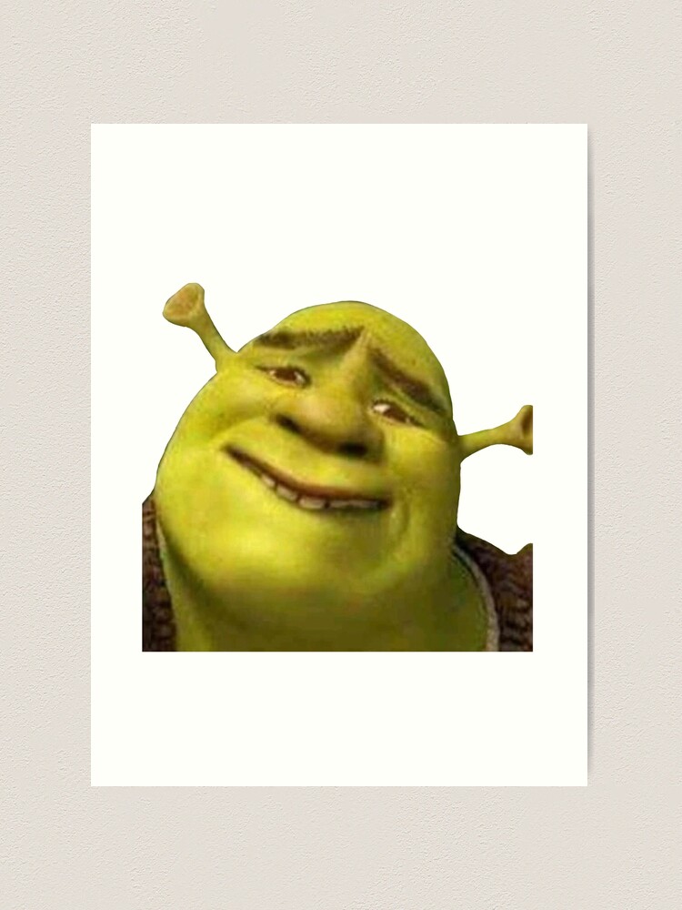 Shrek Meme Art Print by Arterium