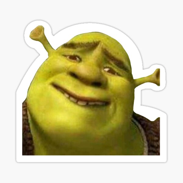 Shrek Meme Sticker for Sale by yeehawboyy