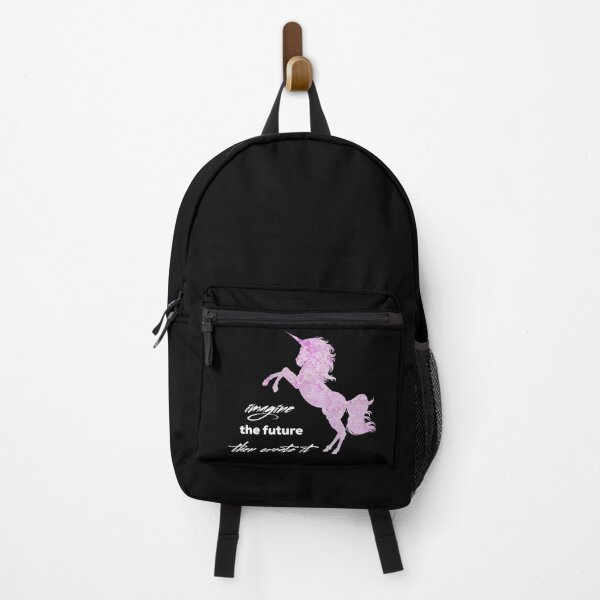Item preview, Imagine The Future, Then Create It Pink Unicorn with white font designed and sold by UncleStuScience.