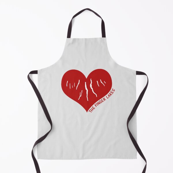Item preview, Finger Lakes New York Heart Ithaca Syracuse Rochester Red Sticker designed and sold by Capybara Clothing.