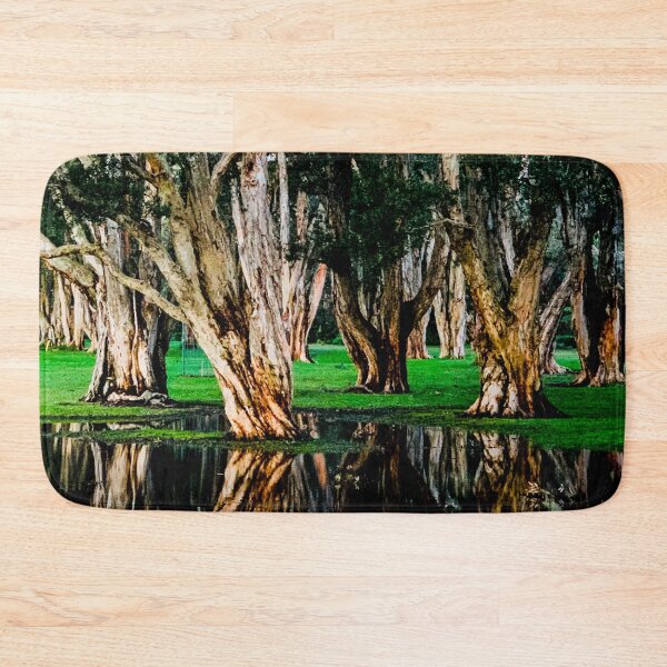 Item preview, Majestic Paperbark Trees Reflection designed and sold by mariagram17.