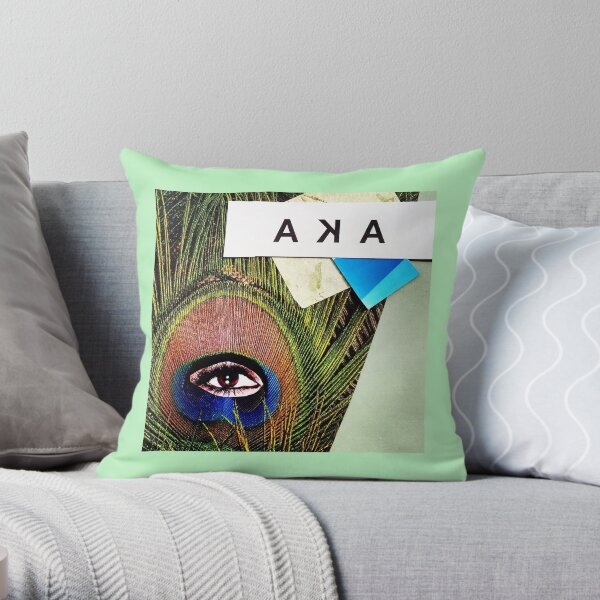 "Eye of the Feather" Throw Pillow