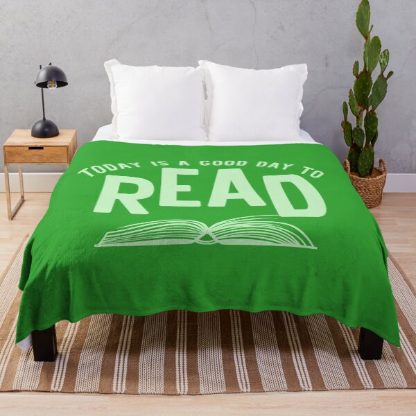 Item preview, Today is a Good Day to Read - Green designed and sold by erinbookdragon.
