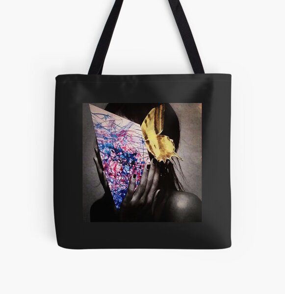 "Butterfly Girl" All Over Print Tote Bag