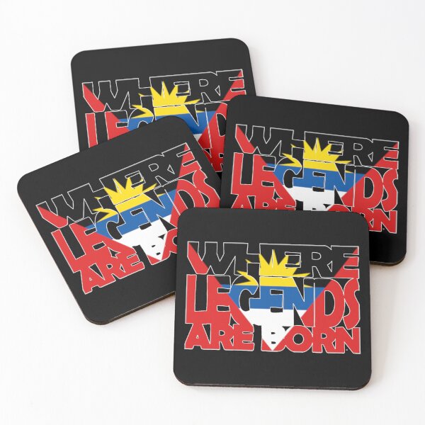 Item preview, Antigua Flag - Where Legends Are Born - Antiguan - Soca Mode designed and sold by Soca-Mode.