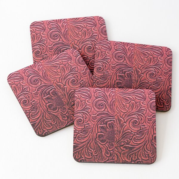 Item preview, Red Western Floral Scrollwork Design designed and sold by RandP Walriven.