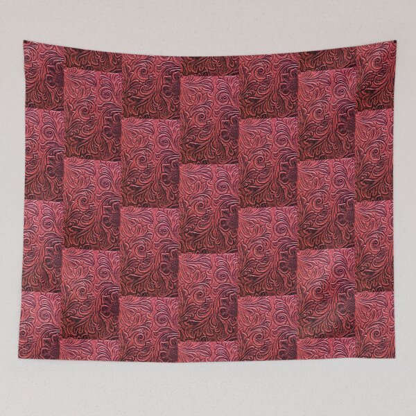 Item preview, Red Western Floral Scrollwork Design designed and sold by RandP Walriven.