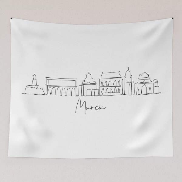 Item preview, Murcia Skyline World Travel designed and sold by SimpleLineDraw.