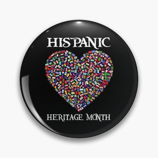 Item preview, Hispanic Heritage Decoration All Countries Flags Heart designed and sold by JezebelJocastaa.