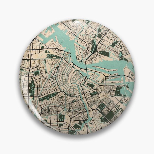 Item preview, Amsterdam City Map of Netherlands - Vintage designed and sold by deMAP.