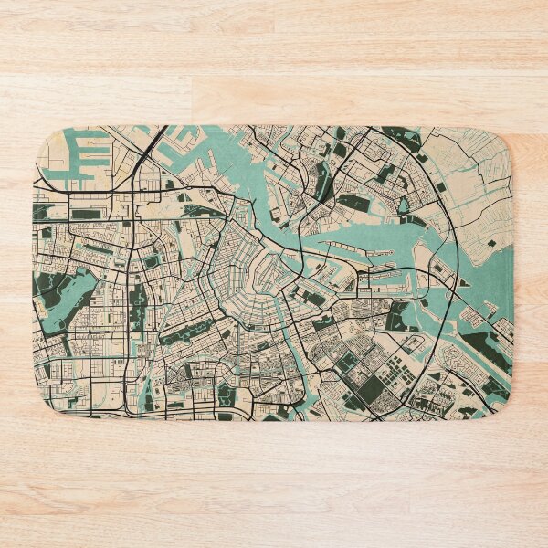 Item preview, Amsterdam City Map of Netherlands - Vintage designed and sold by deMAP.