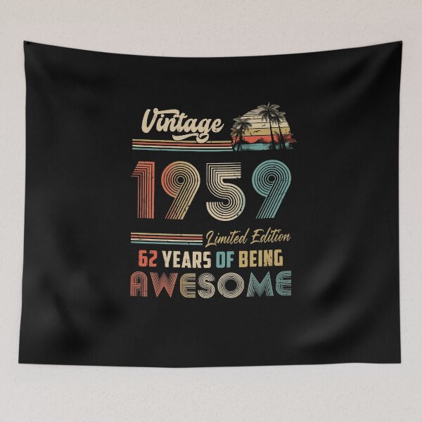 Item preview, Vintage 1959 62nd Birthday Gift Men Women 62 Years Old designed and sold by cadieuxart.