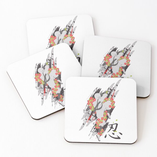 Item preview, The Love Ninja Red Flowers Colorful Japanese Art lovers Anime Graphic designed and sold by hasondx.