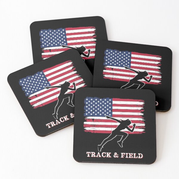 Item preview, Womens American Flag Track & Field USA Gift- Ladies Track & Field designed and sold by R&BApparel.