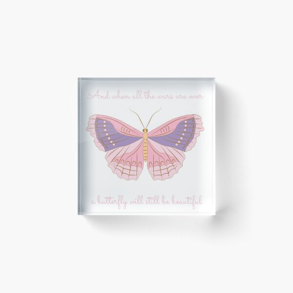 Butterfly Quotes Acrylic Blocks for Sale | Redbubble