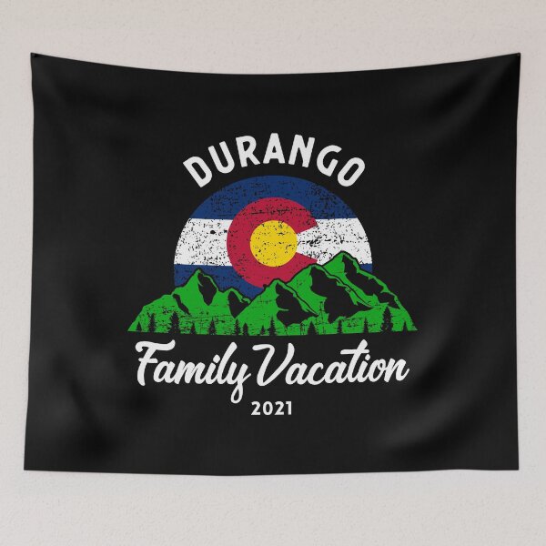 Item preview, Mountain Colorado Flag Durango Family Vacation 2021 design designed and sold by jakehughes2015.