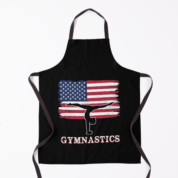 Item preview, American USA Flag Girls Gymnastics Sports Gift designed and sold by R&BApparel.
