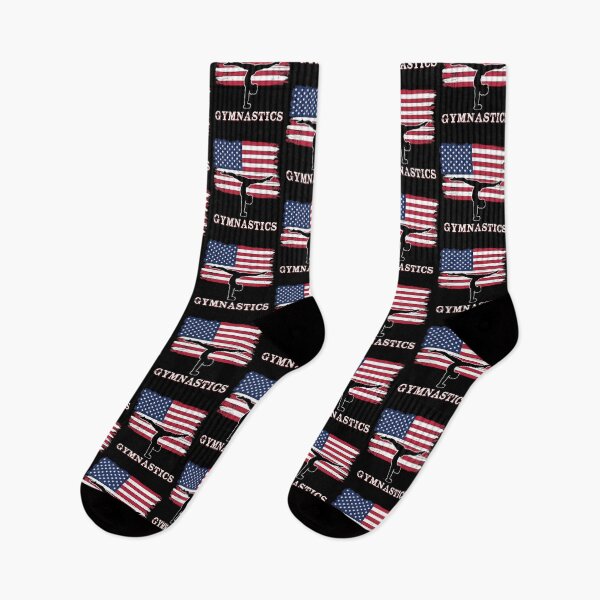 Item preview, American USA Flag Girls Gymnastics Sports Gift designed and sold by R&BApparel.
