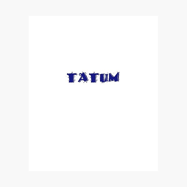 TATUM Photographic Print