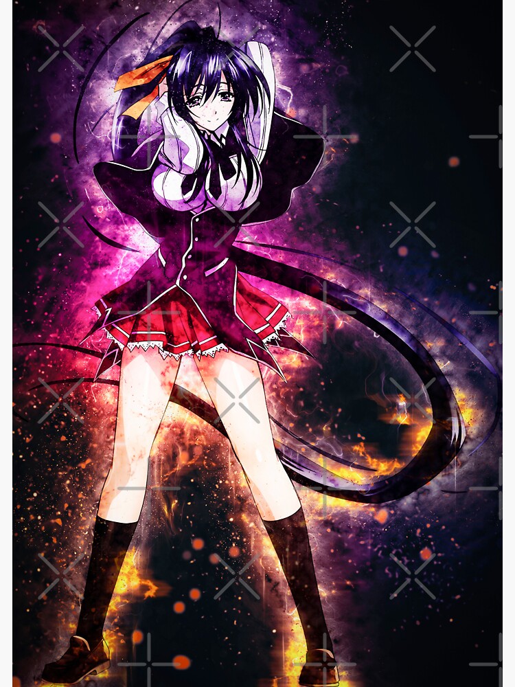 "Akeno Himejima High School DxD" Sticker For Sale By Spacefoxart ...