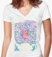 Erykah Women's Fitted V-Neck T-Shirt