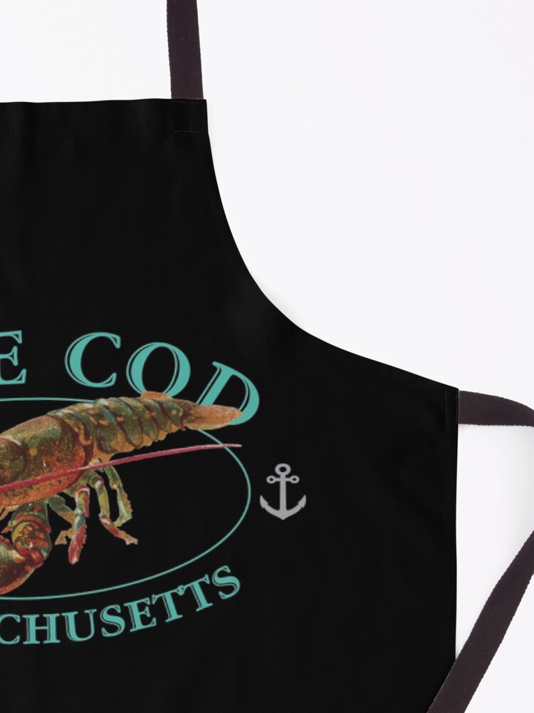 Thumbnail 3 of 6, Apron, Cape Cod Massachusetts Vintage Lobster Design designed and sold by Futurebeachbum.
