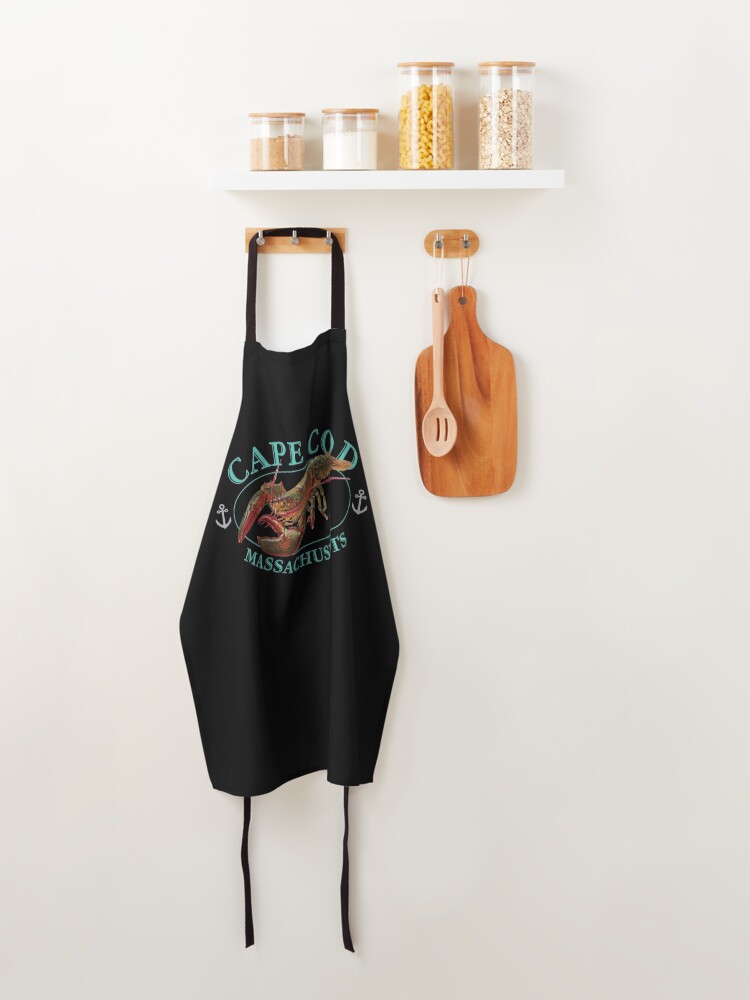 Thumbnail 4 of 6, Apron, Cape Cod Massachusetts Vintage Lobster Design designed and sold by Futurebeachbum.
