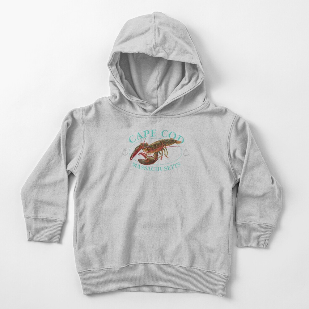 Cape Cod Massachusetts Vintage Lobster Design Toddler Pullover Hoodie