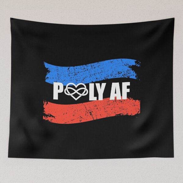 Item preview, Poly Af Polyamorous Flag Polyamory Pride graphic designed and sold by jakehughes2015.