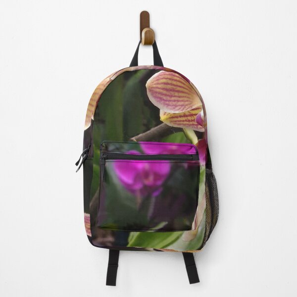 Item preview, Mini Yellow Striped Phalaenopsis Orchid on Purple Background designed and sold by kittenpink.