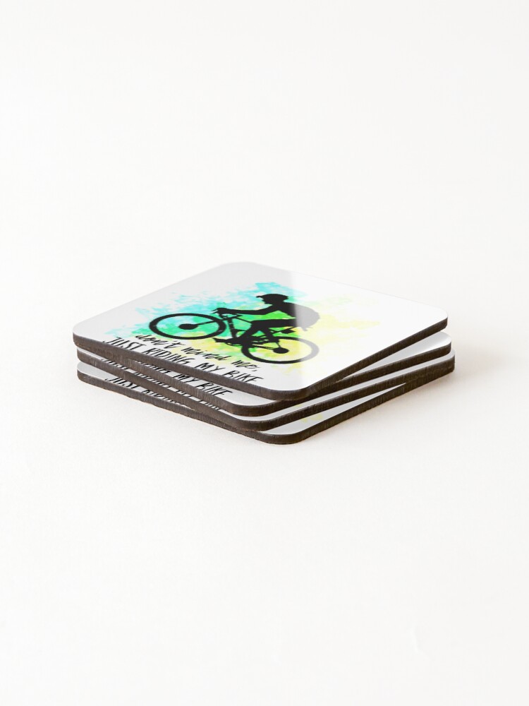Thumbnail 4 of 5, Coasters (Set of 4), Just Riding my Bike designed and sold by RalfMerchandise.