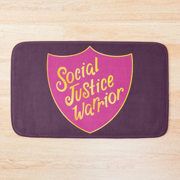 Item preview, Social Justice Warrior Feminist Badge Pink designed and sold by Kit Cronk.
