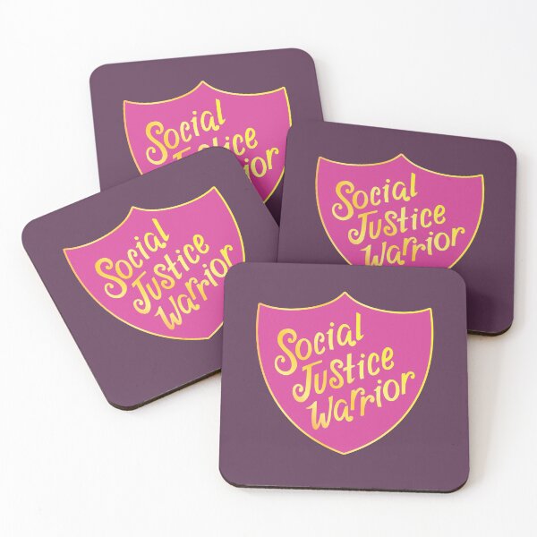Item preview, Social Justice Warrior Feminist Badge Pink designed and sold by Kit Cronk.