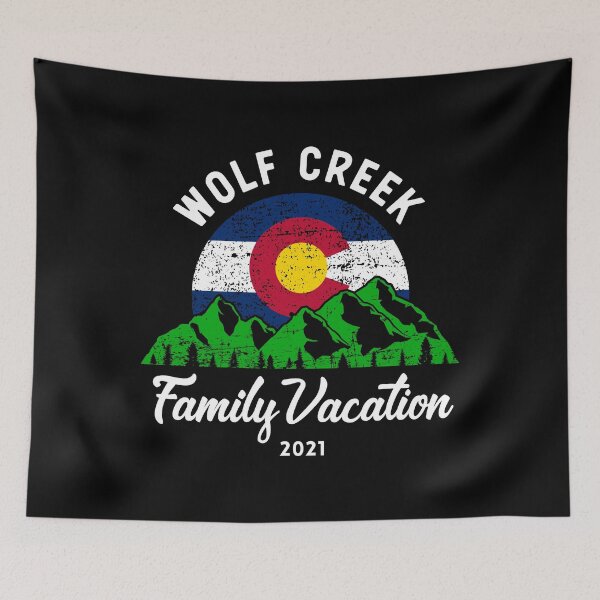 Item preview, Mountain Colorado Flag Wolf Creek Family Vacation 2021 design designed and sold by jakehughes2015.