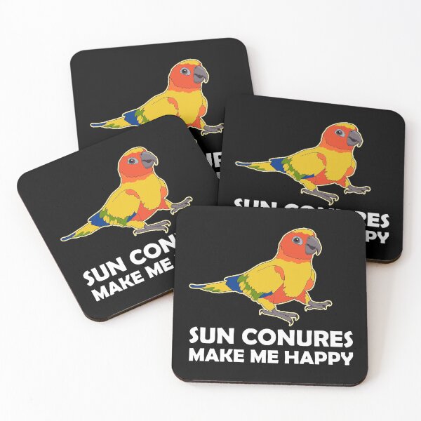 Item preview, Funny Parrotlet Owner Happy Sun Conures print designed and sold by jakehughes2015.