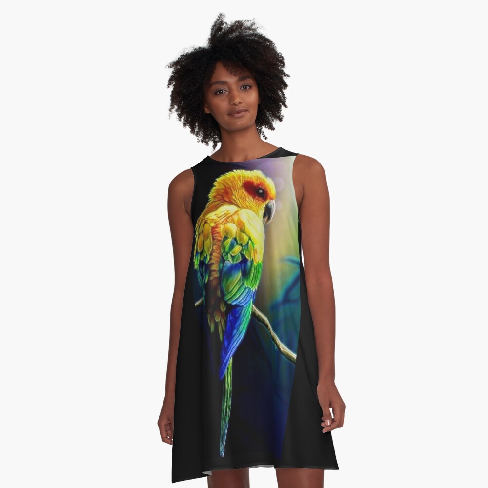 SUNNING IN THE RAIN FOREST A-Line Dress