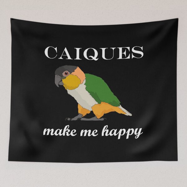 Item preview, Happy Parrot Lover White-Bellied Caique print designed and sold by jakehughes2015.