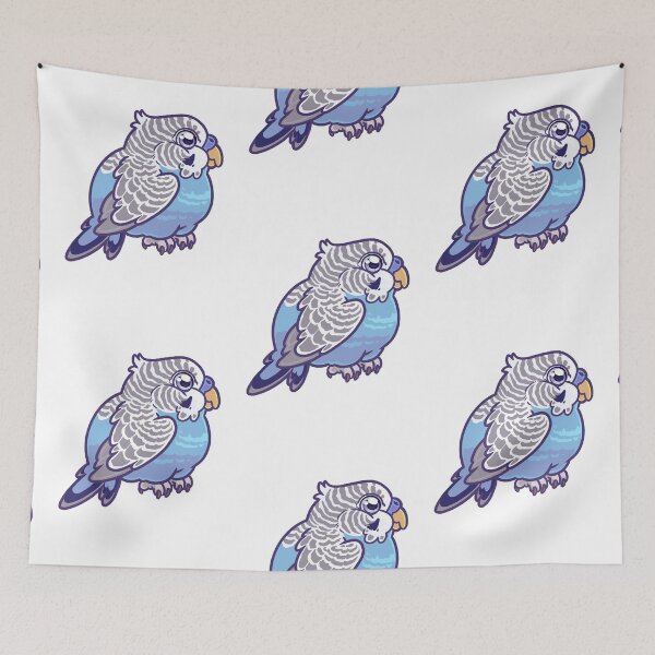 Item preview, Cute Chibi Blue Parakeet - Male designed and sold by itcouldbechibi.