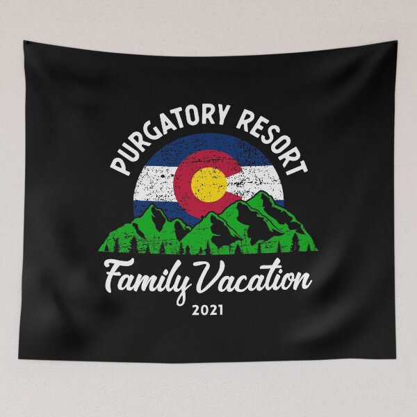 Item preview, Colorado Flag Purgatory Resort Family Vacation 2021 print designed and sold by jakehughes2015.