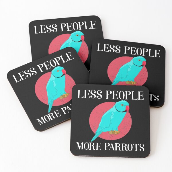 Item preview, Less People More Parrots Indian Ringneck design designed and sold by jakehughes2015.